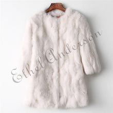 Load image into Gallery viewer, Long Rabbit Fur Jacket