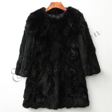 Load image into Gallery viewer, Long Rabbit Fur Jacket