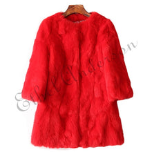 Load image into Gallery viewer, Long Rabbit Fur Jacket