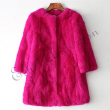 Load image into Gallery viewer, Long Rabbit Fur Jacket