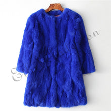 Load image into Gallery viewer, Long Rabbit Fur Jacket