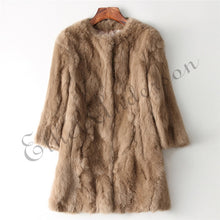 Load image into Gallery viewer, Long Rabbit Fur Jacket