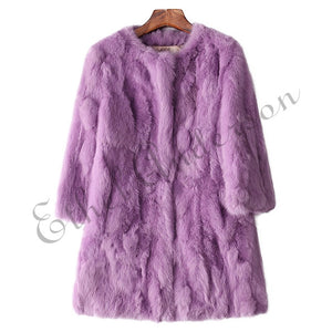 Long Rabbit Fur Jacket