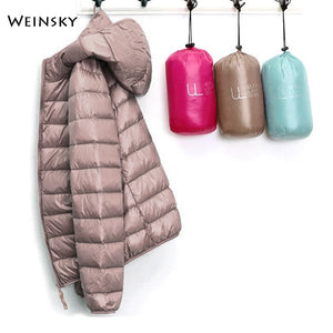 Winter Women Ultralight Thin Jacket